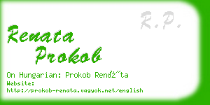 renata prokob business card